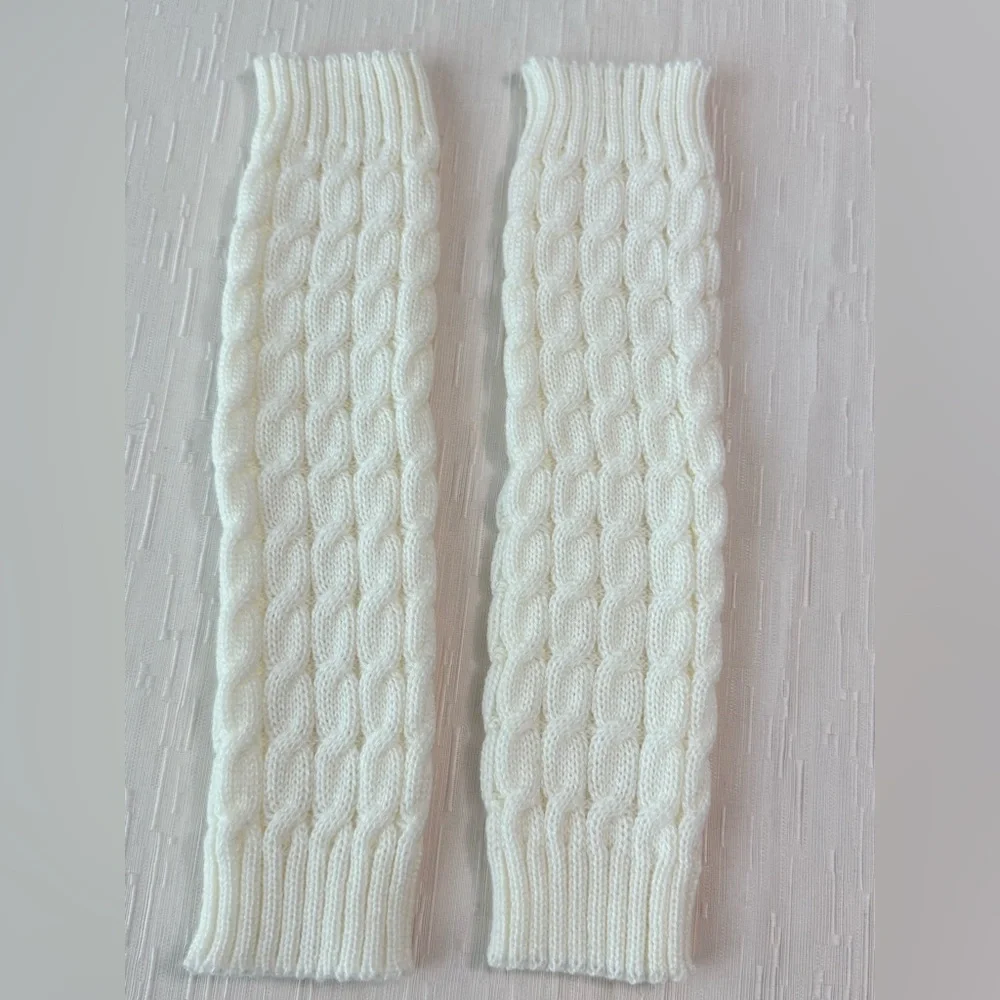 Ivory Cable Knit Leg Warmers | Little & Young Girls | NWOT | Cozy Winter